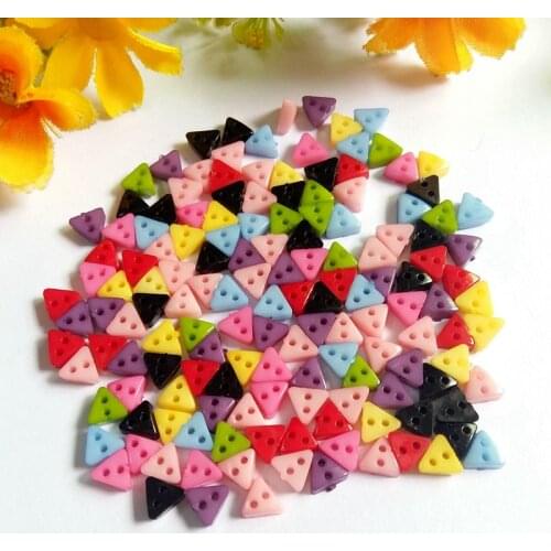 200pcs 6mm Mini buttons mixed color flower little doll buttons for craft toy diy sewing material scrapbooking accessories