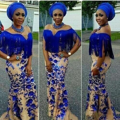 2019 Off Shoulder Mermaid African Prom Gowns Lace Applique Tassel Short Sleeves Formal Dress Sexy Aso Ebi Evening Party Dress