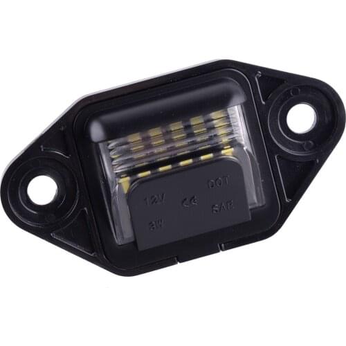 3W Black Rear LED License Plate Light Lamp Car F6UZ-13550-AA F6UZ13550AA Fit For Ford E350 E450 E550 E150 E250
