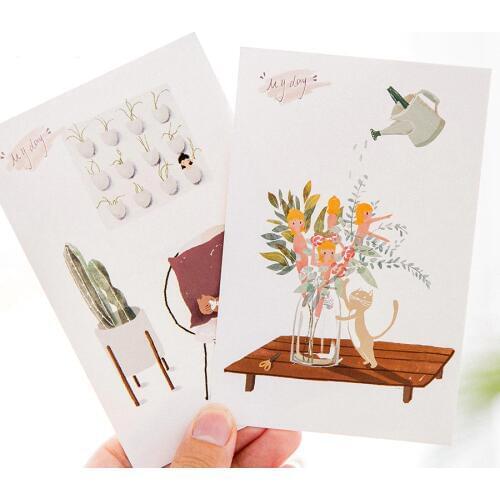 30pcs cat said today is MY day style card multi-use as Scrapbooking party invitation DIY gift card message card postcard