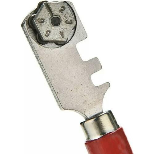 6 Wheels Tipped Glass Tile Ferule Tip Cutter Hand Craft Cutting Tool 130mm WXV Sale