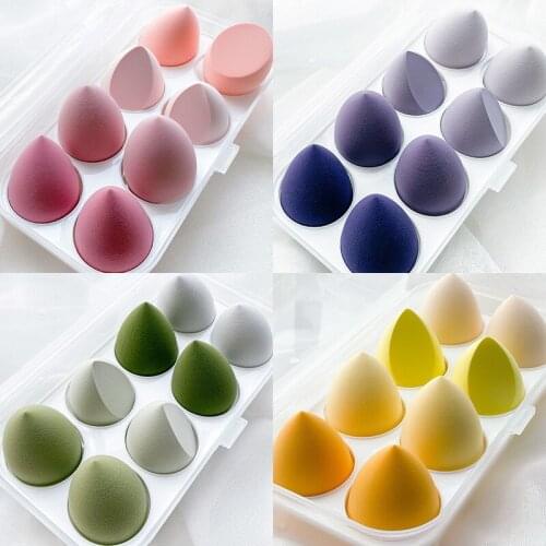 8PCS Face Makeup Puff Sponge Set Beauty Foundation Powder Blush Blender Makeup Accessories Tools Cosmetic Blending Sponges