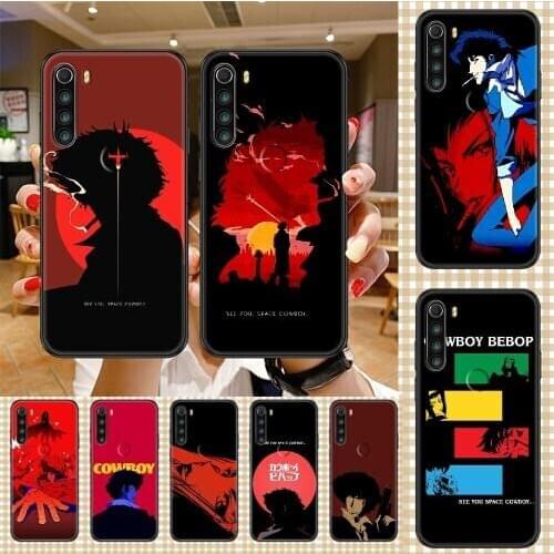 Anime Cowboy Bebop Phone case For Xiaomi Redmi Note 7 7A 8 8T 9 9A 9S 10 K30 Pro Ultra black luxury prime 3D back trend bumper