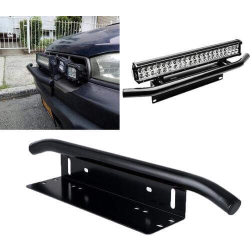 Car Number Plate Offroad Front License Bracket Frame Holder Light Bar Mount Bumper For SUV Truck Vehicle Bull Bar