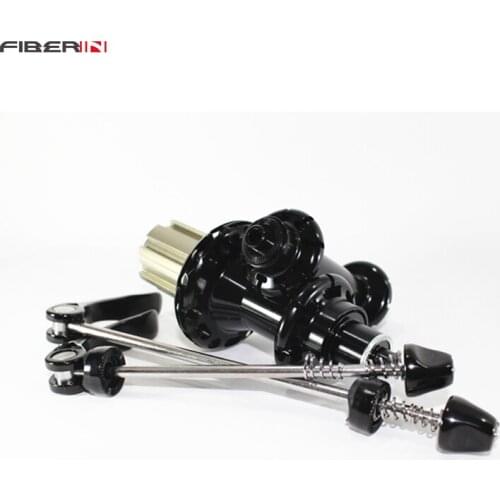 Free shipping road hub with front 18 spoke/rear 21 spoke black aluminum body CNC