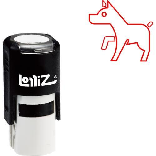 LolliZ Biomorphic Animal Symbol Series Design #05 Self-Inking Rubber Stamp