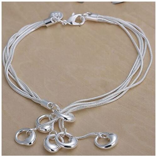 SLH115 Wholesale Silver Color Bracelet, Factory Price Fashion Jewelry Tai Chi Pendant Bracelet /awtajoaa