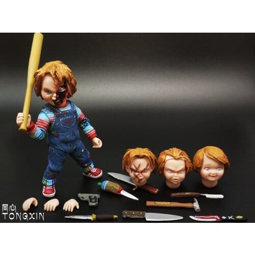 Childs Play Chucky scary movie doll toy action figure movable model NECA