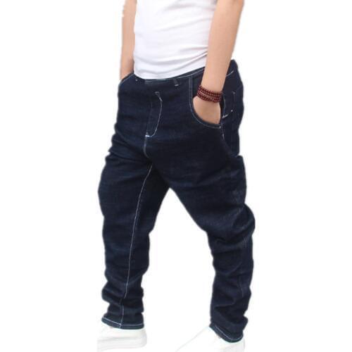 Fashions Men Loose Jeans Hip Hop Baggy Harem Pants Plus Size 40 Hiphop Mens Boys Black Blue Denim Trousers Joggers Mens Bottoms