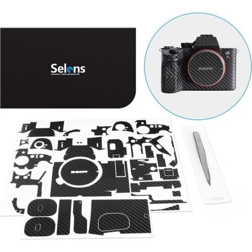 Selens Camera Body 3M Protective Skin Film Kit for a7 iii a7riii a7m3 a7r3 Adhesive Anti-Scratch Decoration Sticker Cover