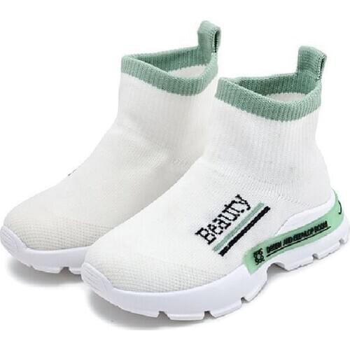 Spring Autumn Girls Sock Shoes Kids Sneakers Child Boys High Top Big Children Fashion School Casual kids Sport Shoes for Toddler