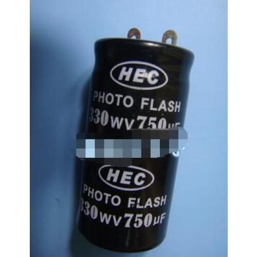 Low esr 330v 750uf phoro flash capacitor 25*50mm