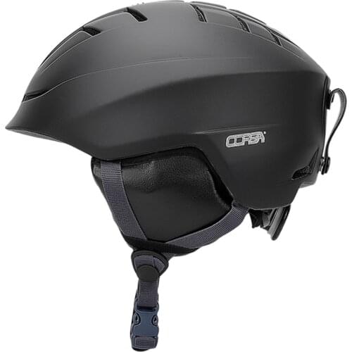 Ski Helmet with Removable Lining Pad & Ear Cover Safety Skateboard Snowboard Helemt Adjustable Men Women In-mold Snow Helmet