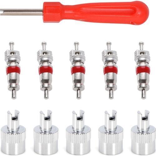 Car Tire Valve Core Removal Tools Kit Valve Core Wrench Screw Driver Zinc Plated Copper for Hyundai Tucson ix35 car accessories