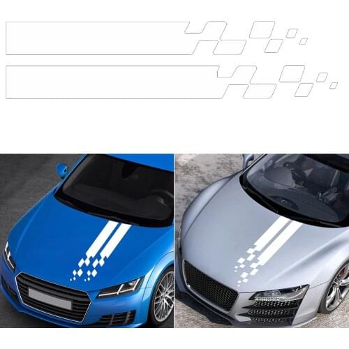 2pcs Car Hood Cover Sticker Vinyl Film For Audi BMW Ford Volkswagen Toyota Renault Peugeot Mercedes Honda Tuning Car Accessories