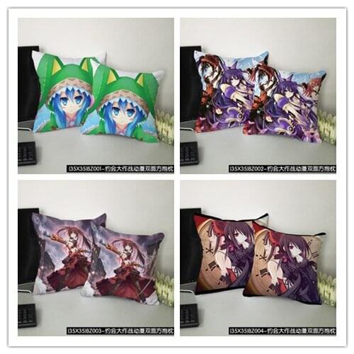 DATE A LIVE Anime Customized Pillow Case Home Bedroom Pillows Cover Cartoon Decorative Pillowcase Unisex New