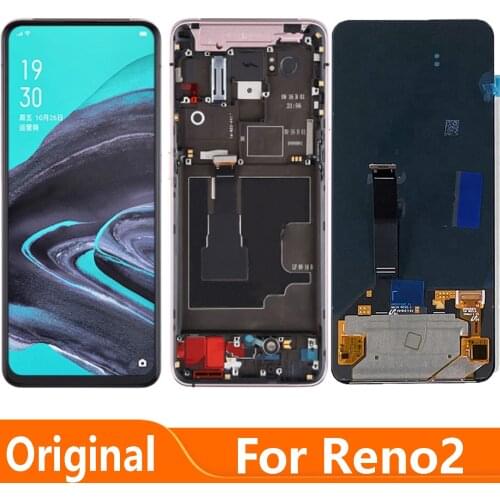 Original AMOLED Display Replace 6.5"For OPPO Reno2 Reno 2 LCD Touch Digitizer Screen Assembly PCKM70 PCKT00 PCKM00 CPH1907