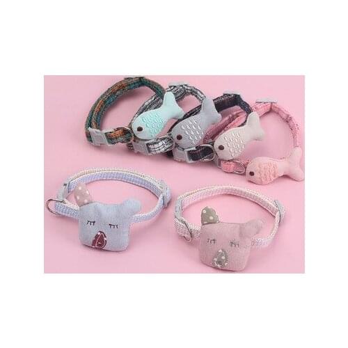 Cat Collars Pet Collars Pet Supplies Cartoon Cat Collars Dog Collars Small Fish Jewelry Accessories Bow Tie