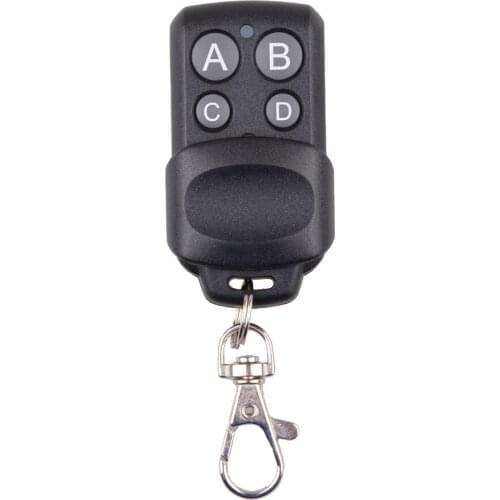 New Shell Black Color RF Remote Control 4 Button 433MHZ Transmitter 1527 Wireless Remote for Receiver