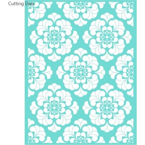 2021 Flower Printed Self-Adhesive Silk Screen Printing Stencil Mesh Transfers For Pillows T-Shirt Diy Home Decoration