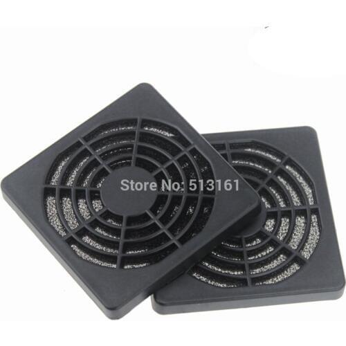 100 pieces/lots Gdstime 6CM 60MM Black Frame Mesh Dust Filter PC Cooler Fan Filter Dustproof Computer Case Cover