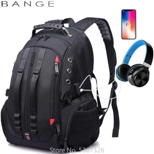 Xiaomi School Student Schoolbag Waterproof Travel Mens Backpack Earplug Hole USB Charging Large Capacity Anti-theft Back Pack