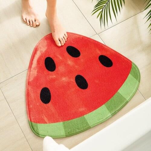 Modern Bath Mats Cartoon Fruit Home Carpet Floor Mat Household Kitchen Bathroom Antiskid Mat Absorbent Foot Mat