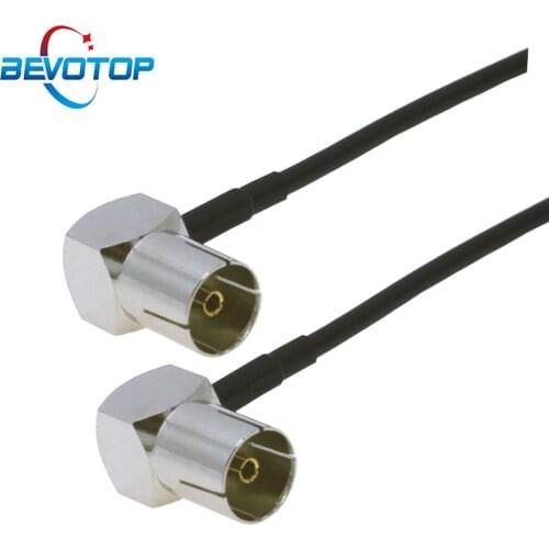 Elbow TV Female to TV Female Right Angle 90 Degree Pigtail RG174 50 Ohm TV Cable Satellite Antenna Cable Aerial RF Coax Cables