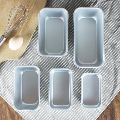 1pcs Aluminum Alloy Non-Stick Brownie Cheese Cake Toast Mold Bread Loaf Pan Baking Pans Small Toast Bread Mold Cake Mold