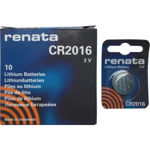 10pcs Renata CR2016 3V Button Cell Battery Swiss Watch Batteries For Toys Remote Control