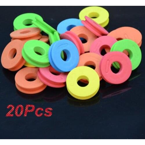 20Pcs 4.5cm/7cm EVA Foam Winding Board Fishing Line Plate Carp Lure Trace Wire Winding Board Leader Swivel Fishing Accessory
