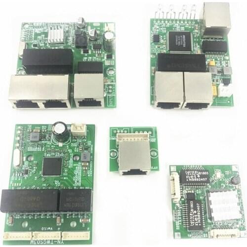 3/4port Gigabit switch module is widely used in LED line 10/100/1000m contact port mini switch module PCBA Motherboard