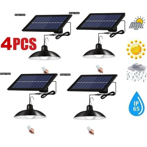 4pcs Retro Lampshade Solar Pendant Chandelier solar Light Wall Light Waterproof Outdoor Security Lamp Garden Street Light 3/6M c