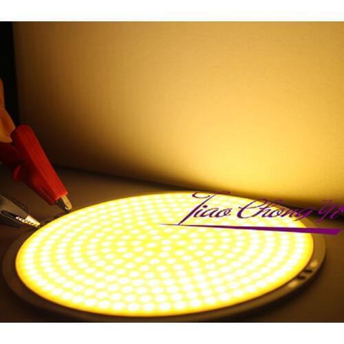 60W Warm white 300led Round COB LED Light Source Chip On Board Lamp DC12V