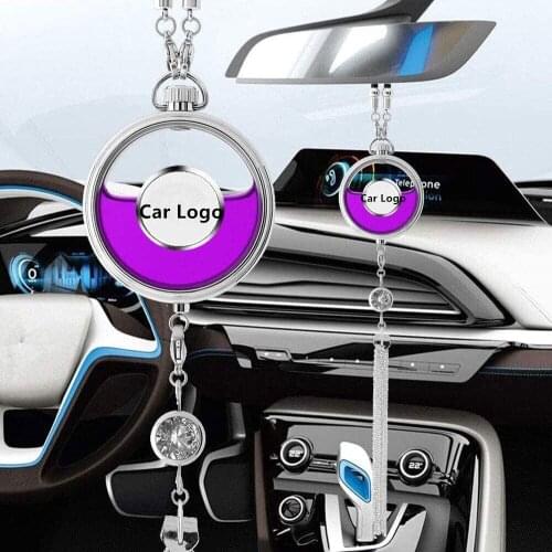 Car brand Logo Air Freshener Diffuser Fragrance Scent Rearview Mirror Pendant Perfume for Car