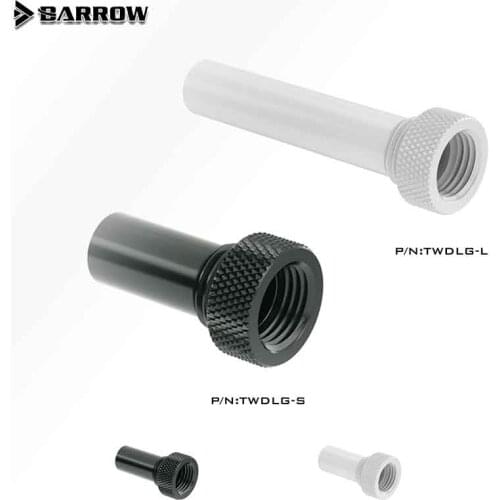 Barrow avoid Bubble External flow direction fitting Length 20mm adjust Liquid Fill to Reservoir pc water cooling fitting TWDLG-S