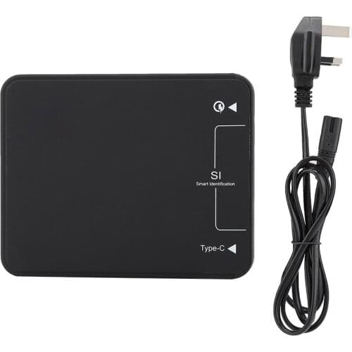 QC3.0 Type-C 6 Port USB Fast Charger Station 7-Fold Circuit Protection For Intelligently Match Mobile Phone Tablet Charging