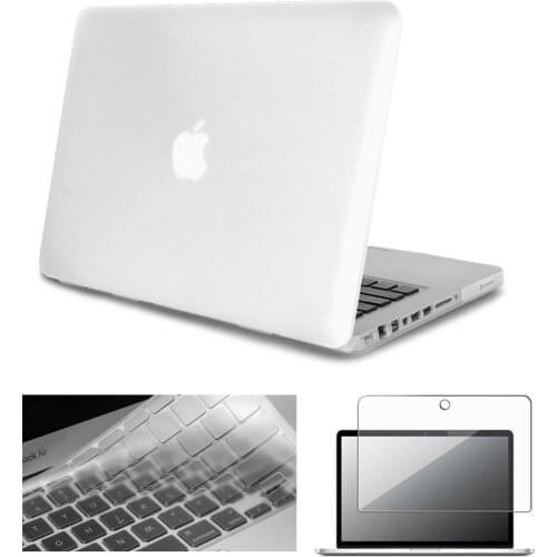 Laptop Case for Apple Macbook Air 13/11/MacBook Pro 13/15 Inch Hard Shell Protective Case + Keyboard Cover + Screen Protector
