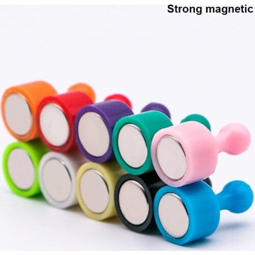 Color strong magnetic push rod magnetite round small refrigerator neodymium magnetic teaching room magnetic nail