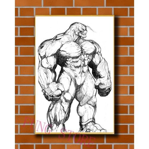 K041 Science Fiction Mech Warrior Robot Monster Originality Custom Silk Poster Home Deco Wall Art Christmas Gift
