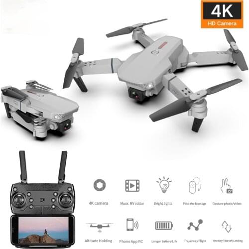 RC Drone 4k HD Camera Wifi fpv E88 foldable Quadcopter Switchable Long time Fixed height Selfie professional dron Toys for boys