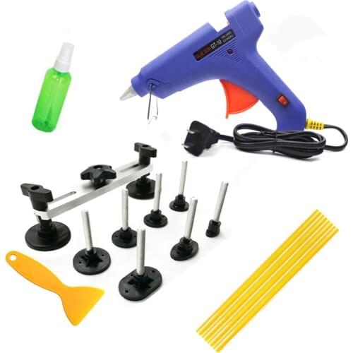 PDR Dent Repair Toolkit Auto Repair Tool To Remove Dents Car Body Repair Paintless Dent Repair Pulling Bridge Glue Gun