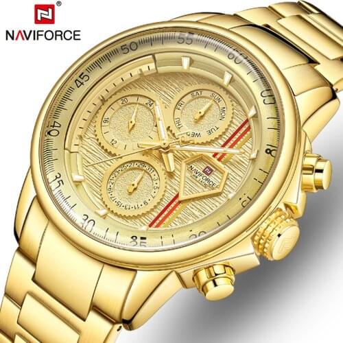 NAVIFORCE Mens Watches Top Brand Luxury Casual Luminous Fashion Clock Sport Date Quartz Waterproof Men Watch Relogio Masculino