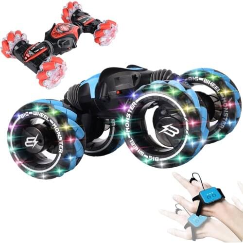 New RC Car Watch Gesture Induction Twist Remote Control Car Drift Off-road Vehicle RC Stunt Deformation Car Childrens Toy Gift