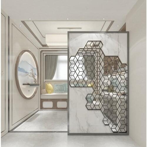 Stainless Steel Screen Partition Home Entrance Door To Block The Living Room Decoration Entrance