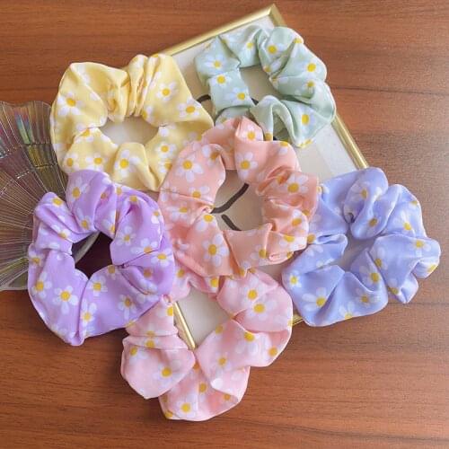 2021 Summer New Elastic Hair Bands Floral Multicolor Rubber Bands Practical Fashion Hair Rope Multifunctional Outing Hair Tie