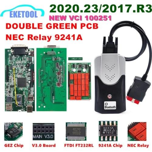 2017/R3 Multidiag Pro+ V3.0 Dual PCB NEC Relays 9241A Chips Bluetooth USB for Car/Truck TCS OBD2 Scanner DS150 TCS PRO