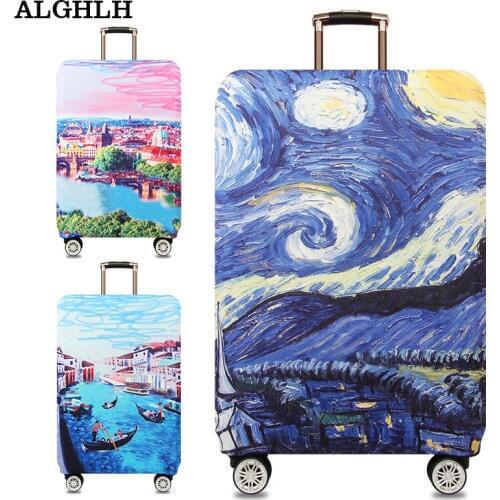 ALGHLH Waterproof Suitcases on wheels Protective Cover Cute Kitty Suitcase Protective Case cover Travel Luggage 18 to 32 inch