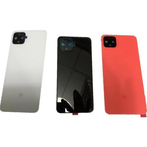 Pixel4 XL Back Cover For Google Pixel 4 XL 6.3" Housing Rear Door Repair Replacement Battery Case +Camera Glass Sticker