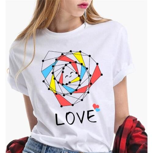 New Womens T-shirts 2021 Funny Chemical Formula T-shirt White t shirt Fashion Women Clothing Tops Summer Short Sleeve Femme